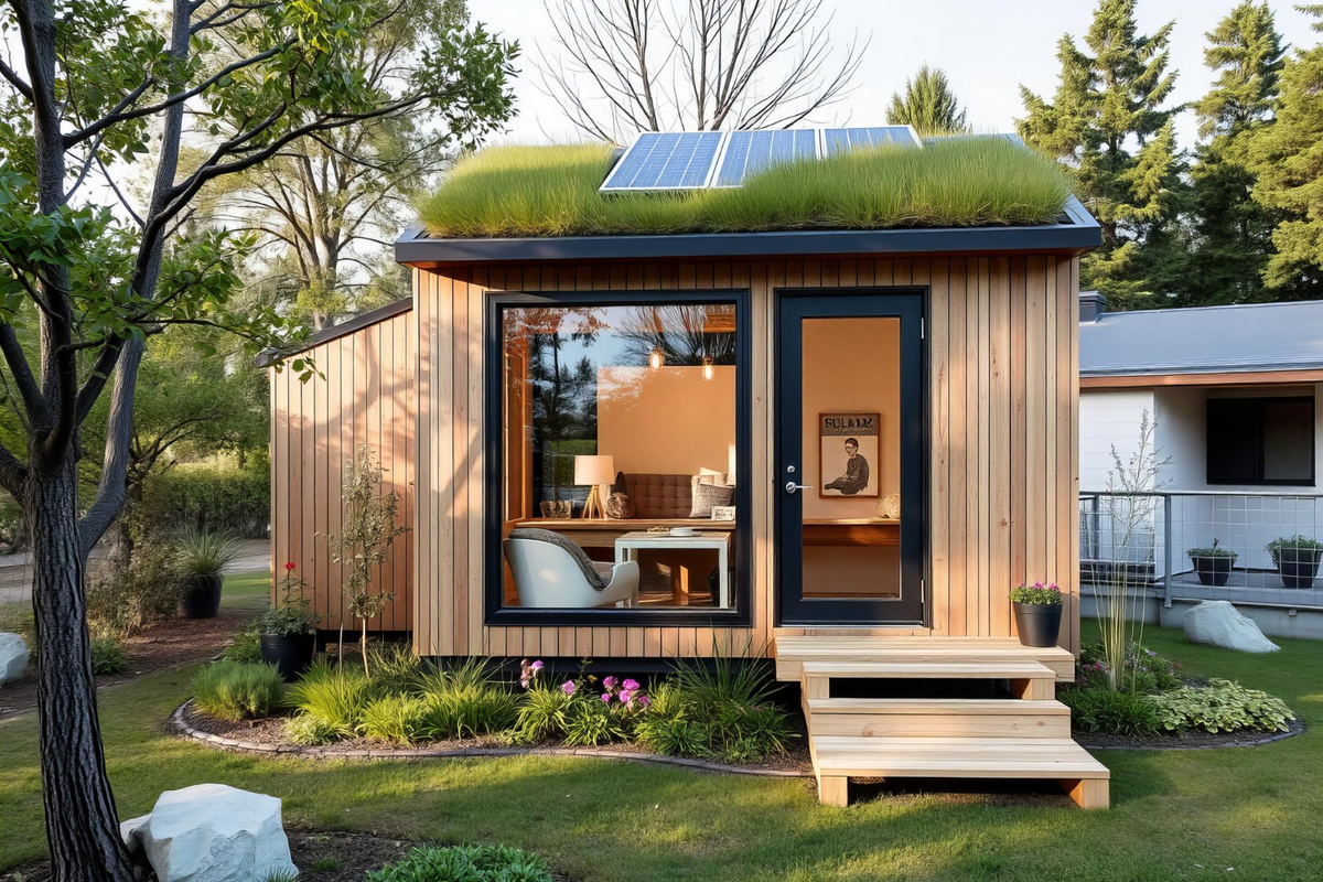 Contemporary eco ADU with wood siding – Mister ADU