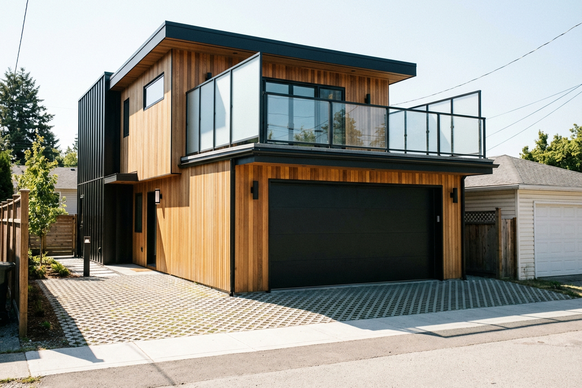 Backyard garage conversion ADU with sliding doors – Mister ADU